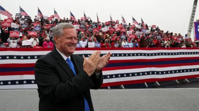 Mark Meadows at a rally in Pennsylvania in October