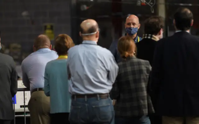 Poll watchers in Allegheny County, Pennsylvania on Saturday