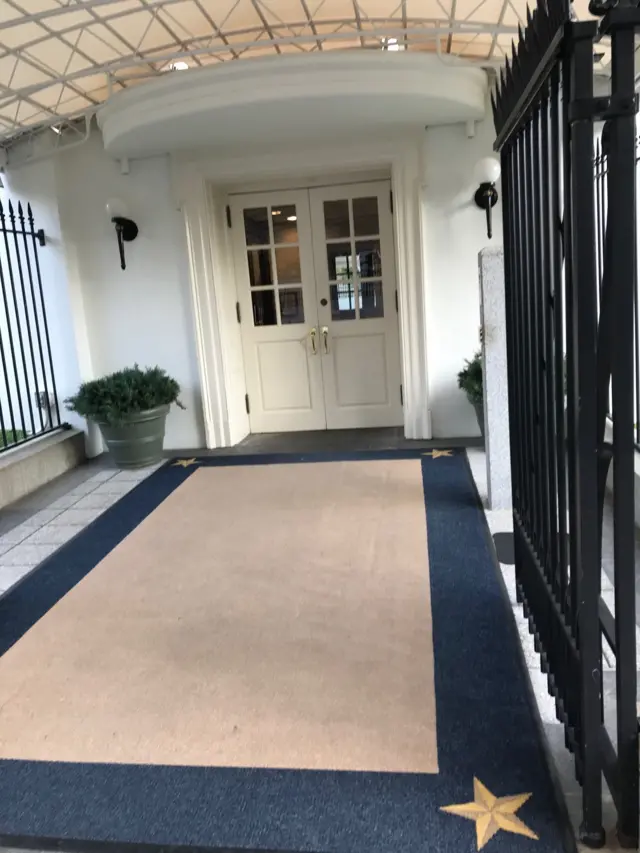 The White House door