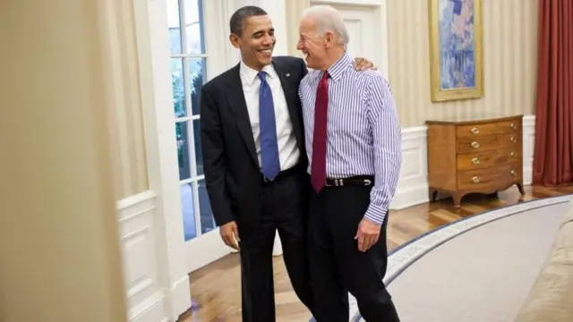 Biden and Obama