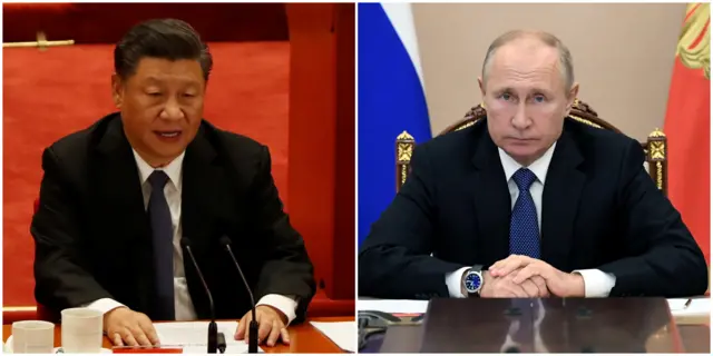 Xi Jinping and Vladimir Putin