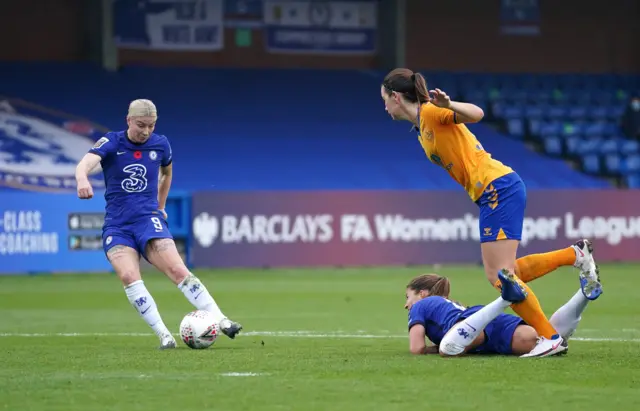 Beth England scores Chelsea's second goal