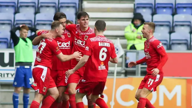 Chorley celebrate their equaliser