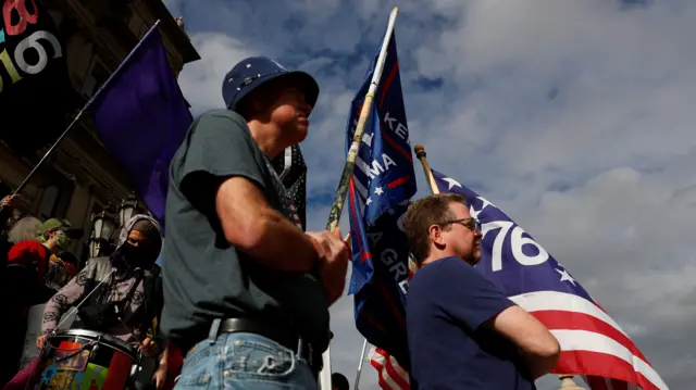 Pro-Trump protesters