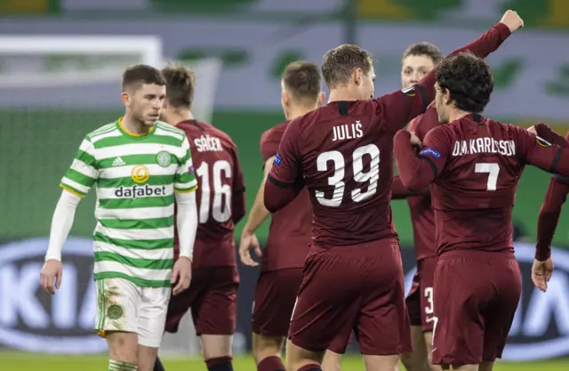 Celtic were hammered at home by Sparta Prague