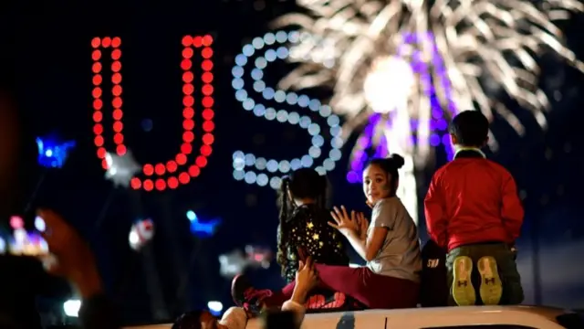 Biden victory fireworks