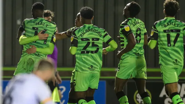 Forest Green celebrate