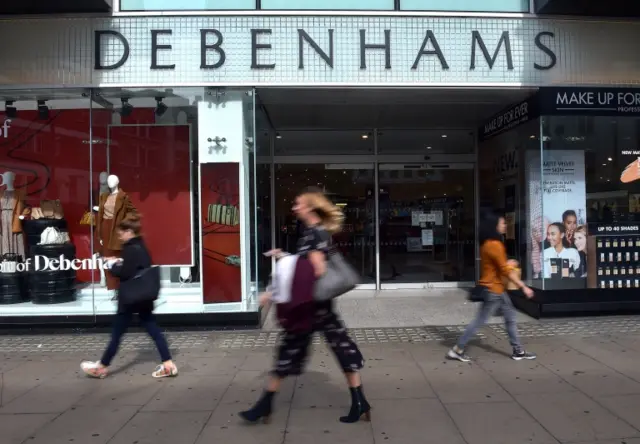 Debenhams shop front