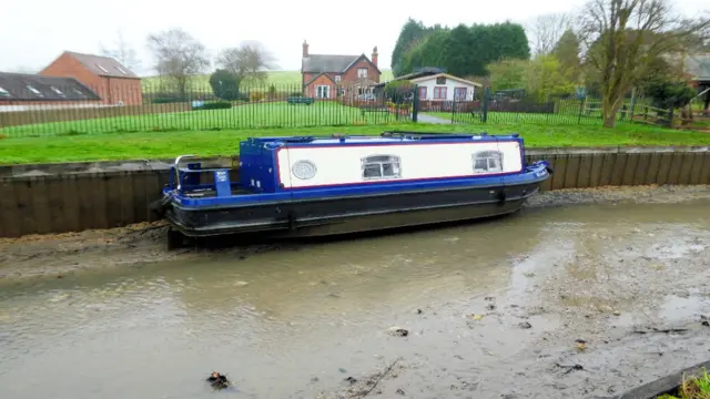 Stranded boat