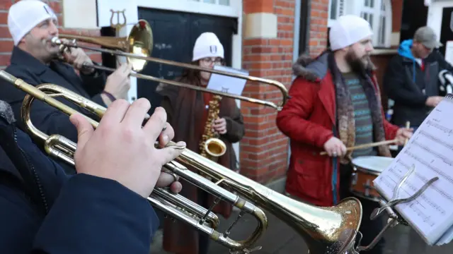 A brass band