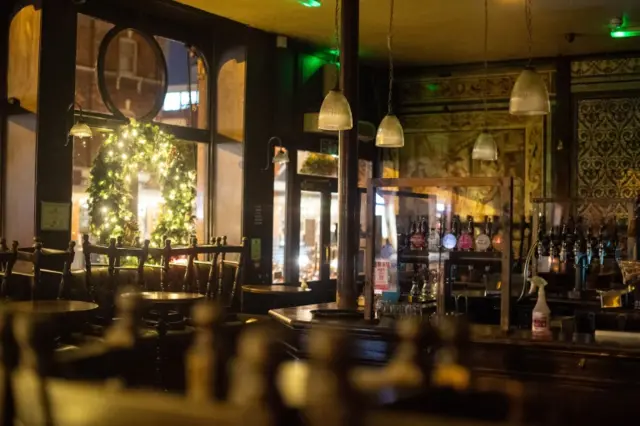 An empty pub in east London