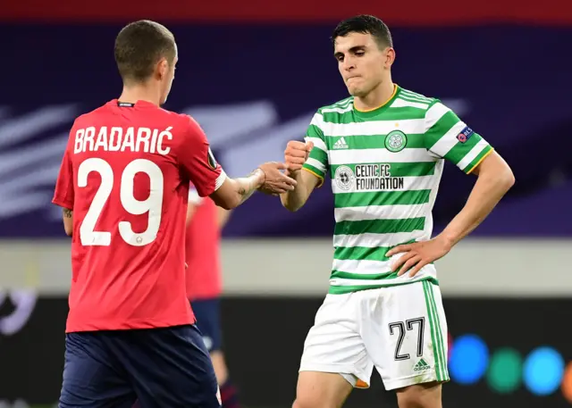 Celtic drew 2-2 away to Lille