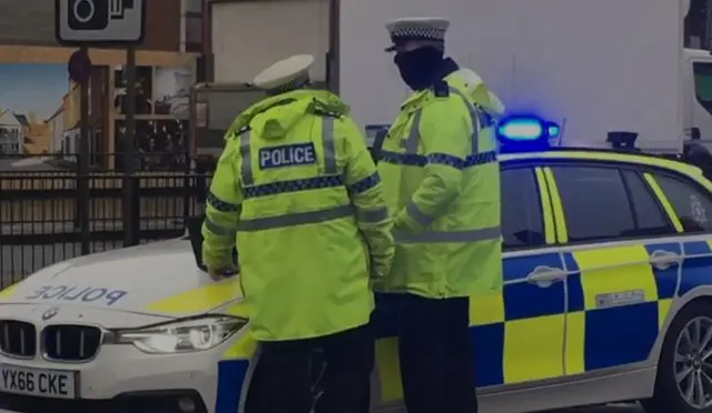 Police on A63