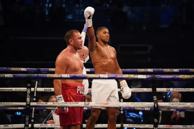Anthony Joshua wins