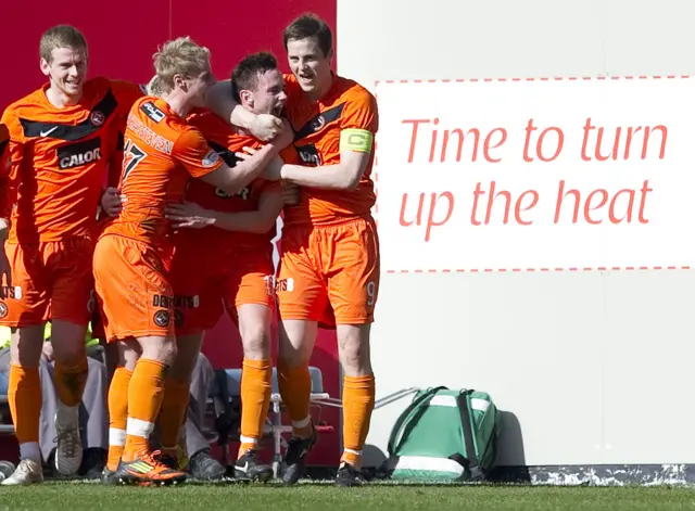 Dundee United came out on top in the last top flight meeting with Rangers at Tannadice
