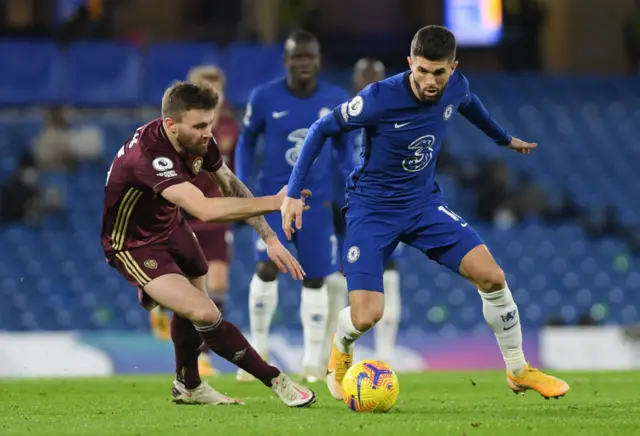 Christian Pulisic playing for Chelsea