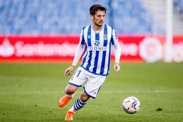 David Silva playing for Real Sociedad