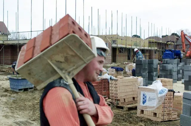 New houses under construction