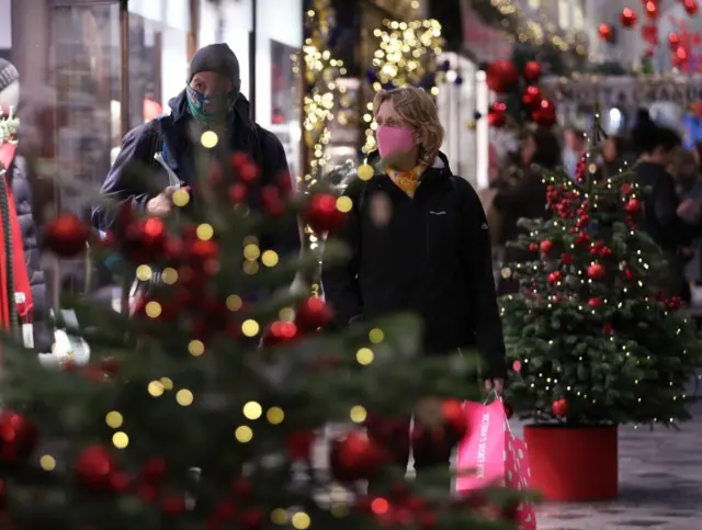 Shoppers in London