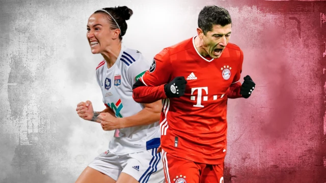 Lucy Bronze and Robert Lewandowski