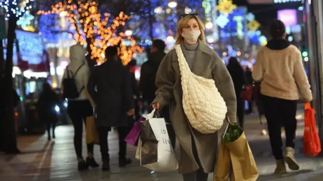 A woman shopping on Oxford Street