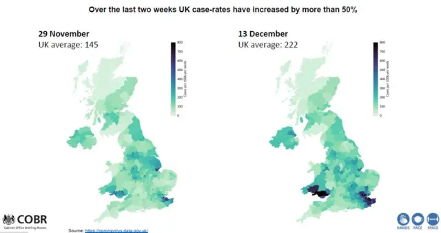 Cases map