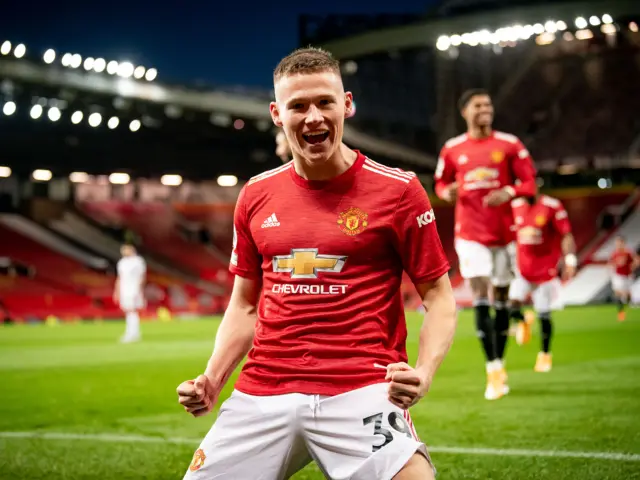 Man Utd's Scott McTominay celebrates