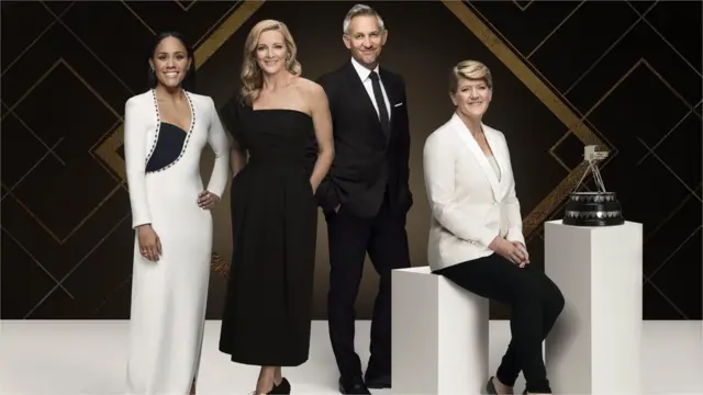 Alex Scott, Gabby Logan, Gary Lineker and Clare Balding