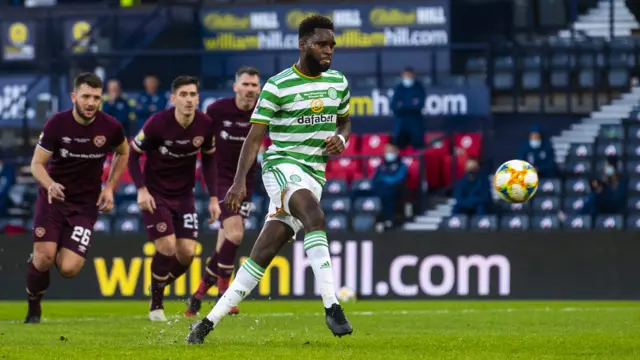 Odsonne Edouard makes it 2-0 from the penalty spot