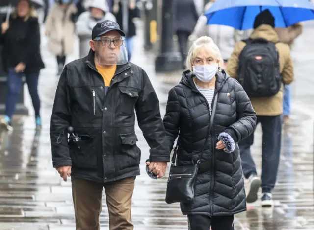 People walking in Manchester city centre