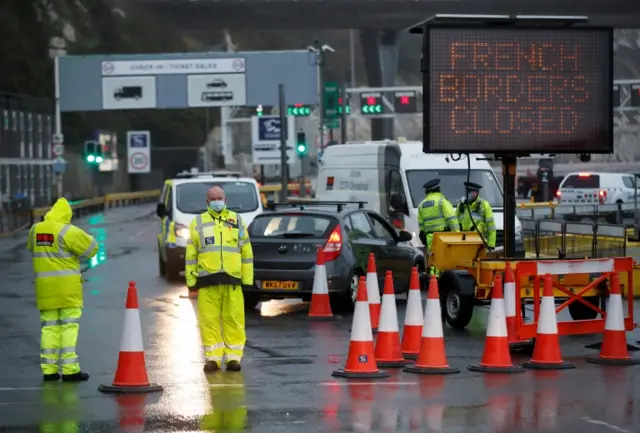 The entrance to the Port of Dover