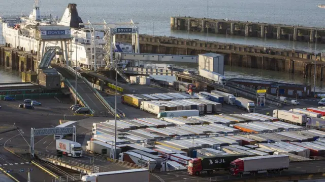 Lorries at Dover