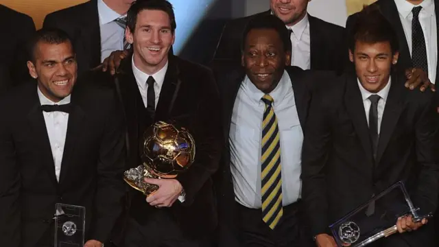 Pele and Messi