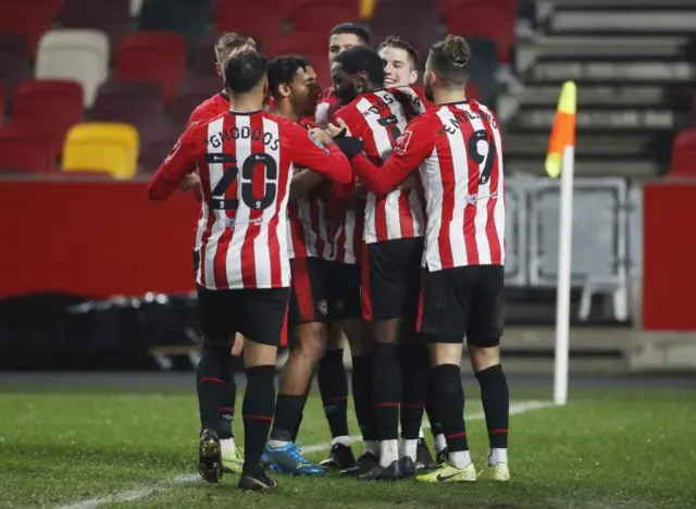 Brentford celebrate