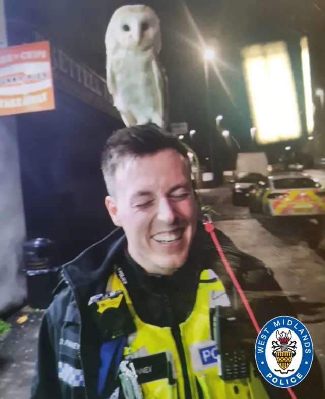 PC Finney with owl