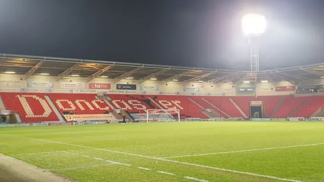 Doncaster stadium last night