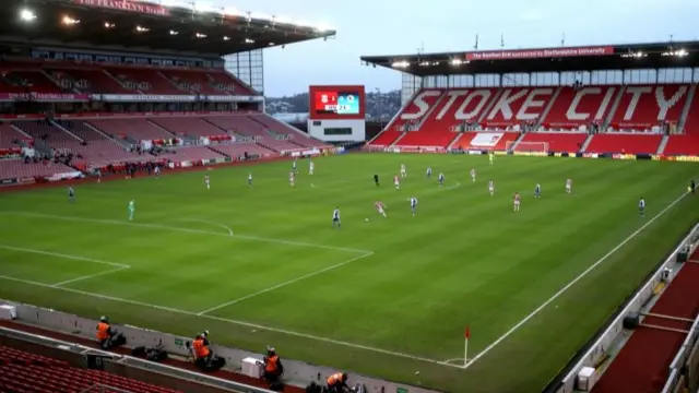 Stoke City ground during a previous game