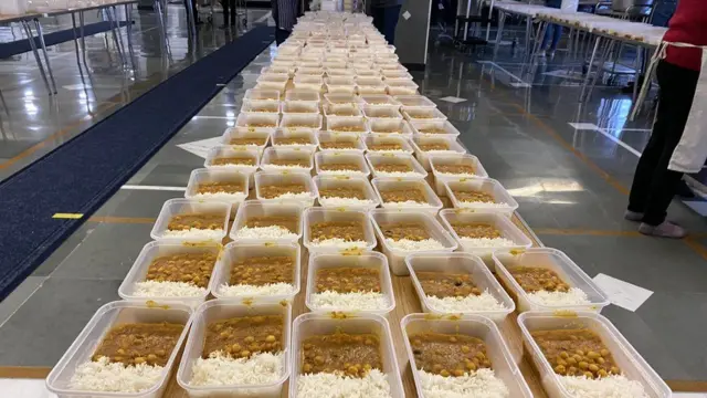 Meals prepared for drivers