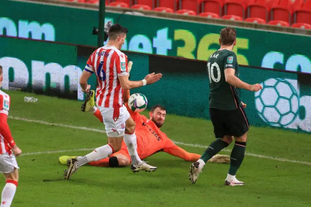 Stoke goalkeeper Andy Lonergan