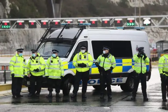 Police at Dover