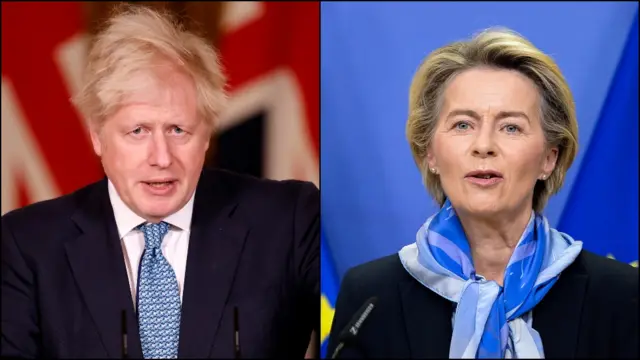 Johnson and von der Leyen