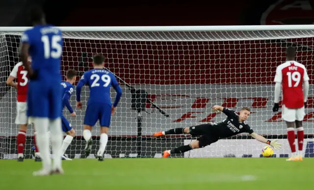 Leno saves a penalty