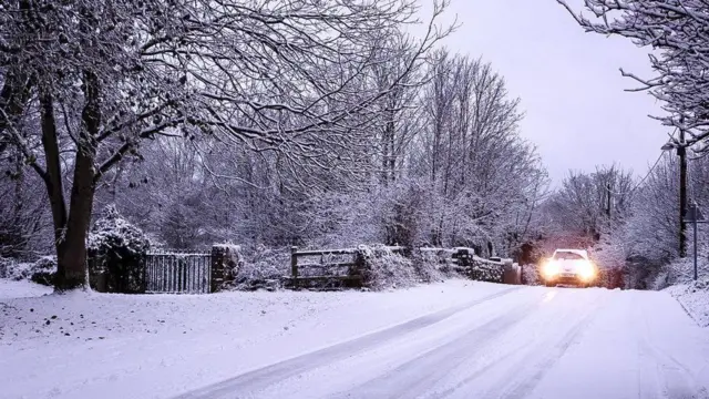 Snowy road