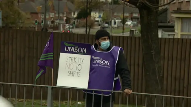 Person on picket