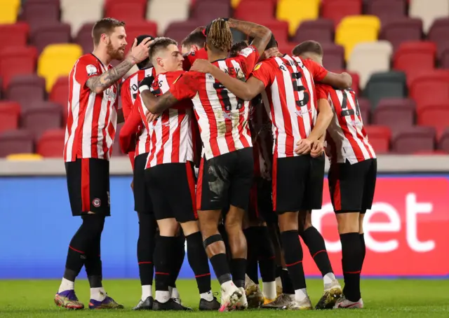 Brentford celebrate goal