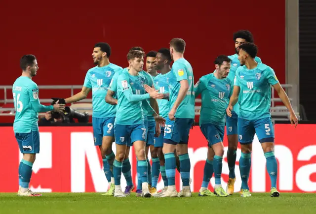 Bournemouth celebrate goal