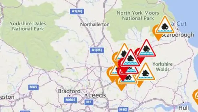 Flood map graphic