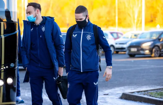 Rangers' Brandon Barker and Ryan Kent arrive