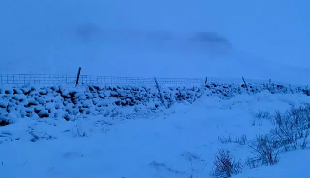 Snow covered Pen-y-Ghent