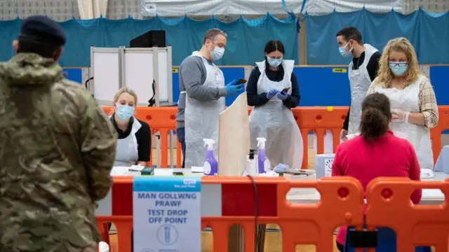 Mass testing in Merthyr Tydfil